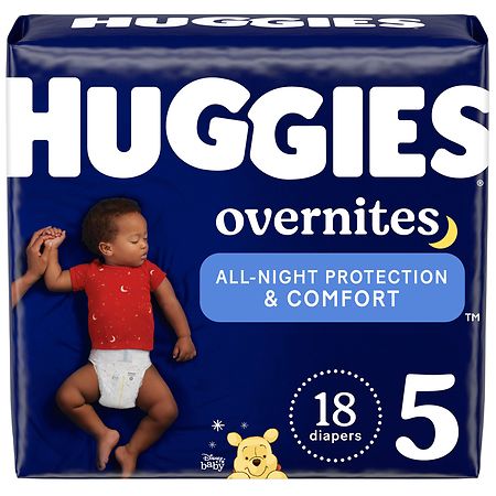 Huggies OverNites Nighttime Baby Diapers Size 5