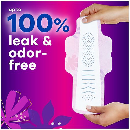 Always Feminine Pads for Women, Flexfoam Pads with Wings Lightly