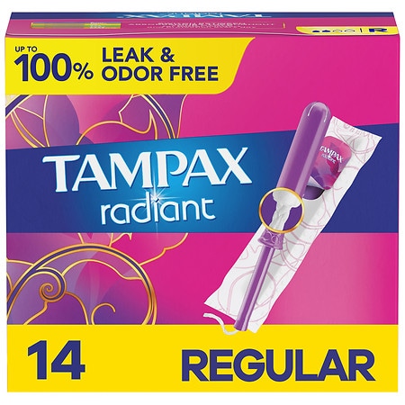 Tampax Radiant Unscented, Absorbency Walgreens