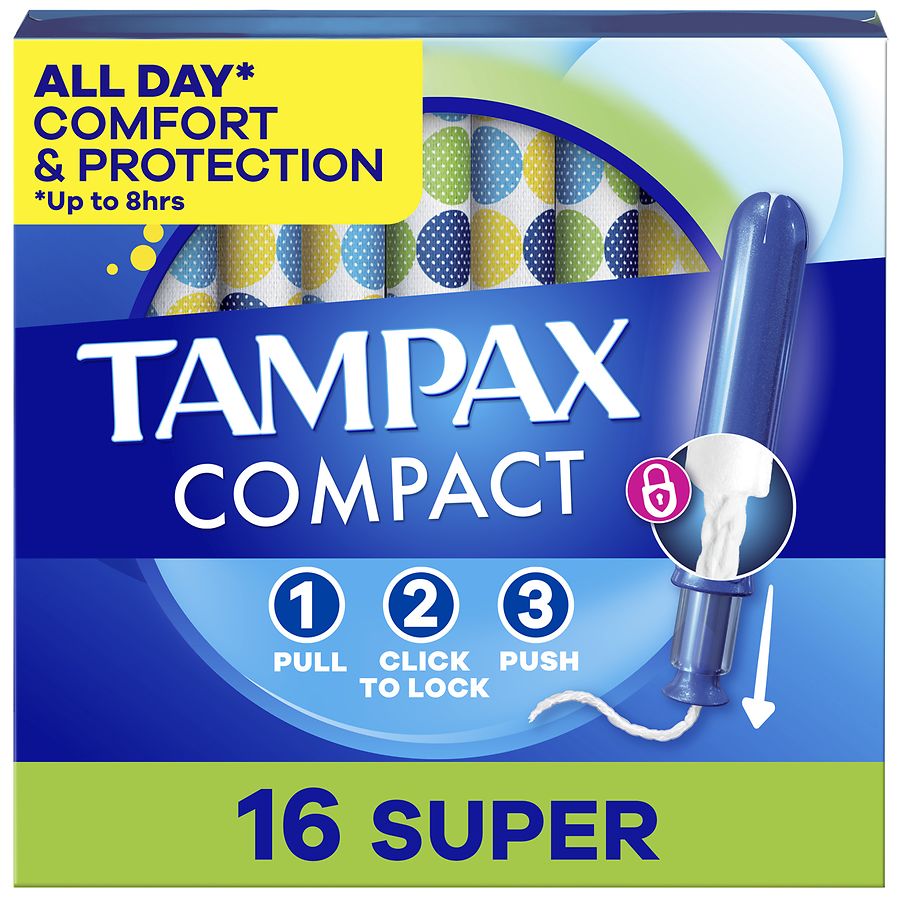 Tampax Pocket Pearl Tampons, with LeakGuard Braid Super Absorbency