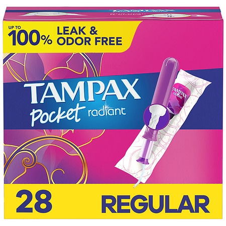Tampax Pocket Radiant Pocket Radiant Tampons Unscented