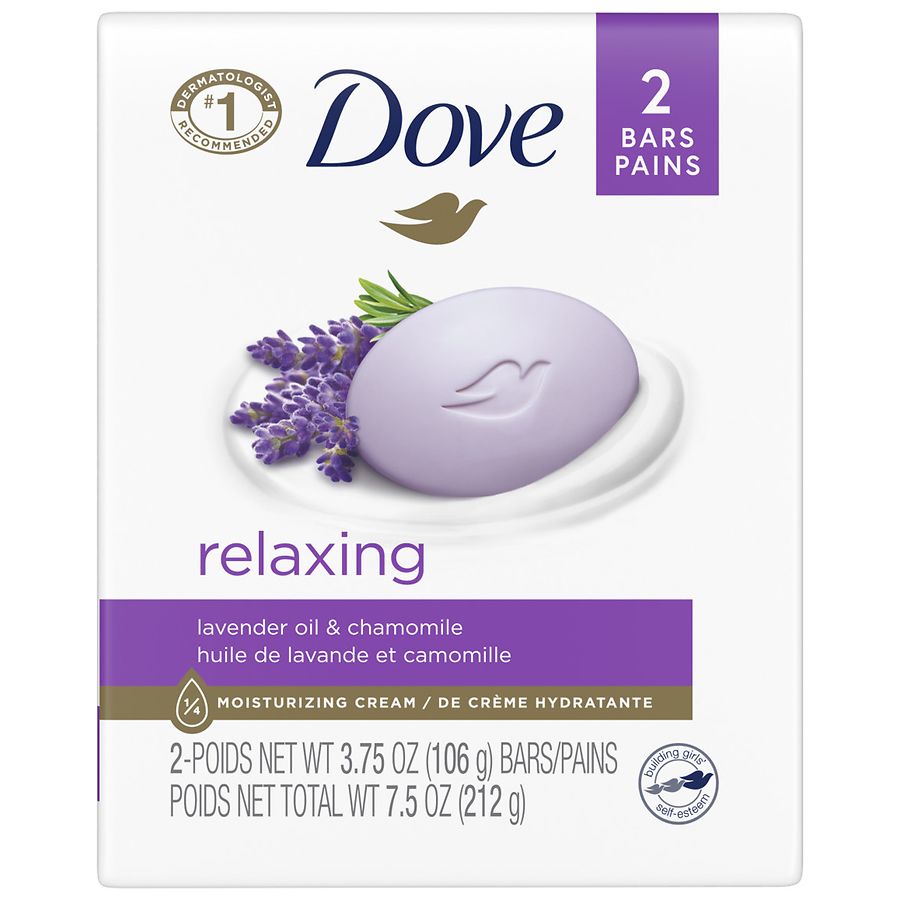Dove Shea Butter Beauty Cream Moisturizing Bar Soap with Vanilla Scent, Size: 4.75 oz, White