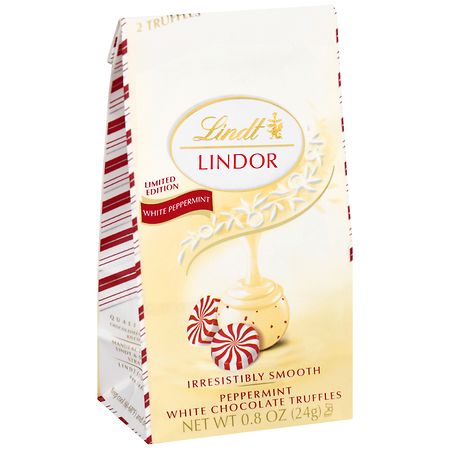 Lindor White Chocolate Truffles Bag Peppermint