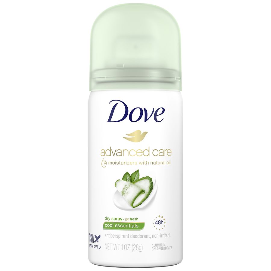 Hjelm værdi Skadelig Dove Travel Sized Dry Spray Antiperspirant Deodorant Cool Essentials Cool  Essentials | Walgreens