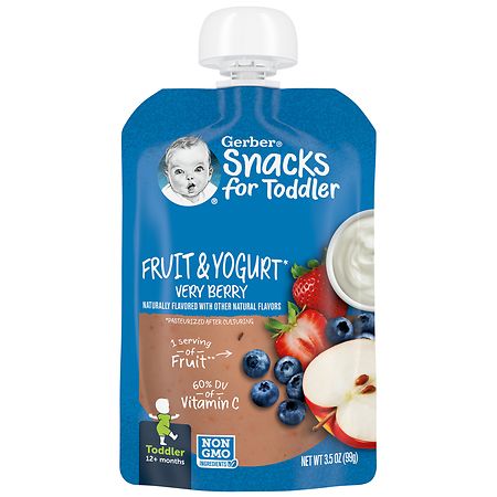 Gerber Snacks for Toddler Fruit & Yogurt Fruit & Yogurt Very Berry