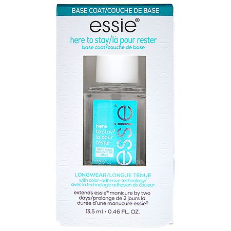 essie Base Coat, Long-Lasting Here To Stay (Clear)