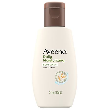 Aveeno Daily Moisturizing Dry Skin Body Wash, Prebiotic Oat, Travel Size