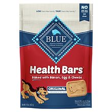 Blue Buffalo Health Bars with Bacon Egg Cheese for Dogs Bacon