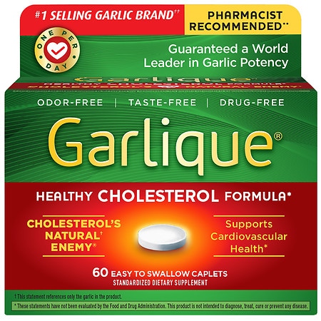 Garlique Healthy Cholesterol Supplement, Odor Free Garlic