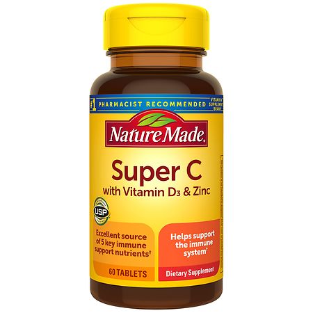 Nature Made Super C with Vitamin D3 and Zinc Tablets
