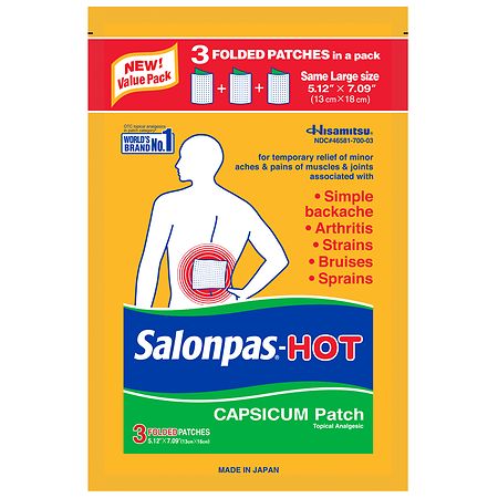 Salonpas Pain Relieving Hot Capsicum Patch