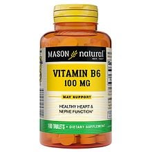 Mason Natural Vitamin B6 100 Mg Tablets | Walgreens