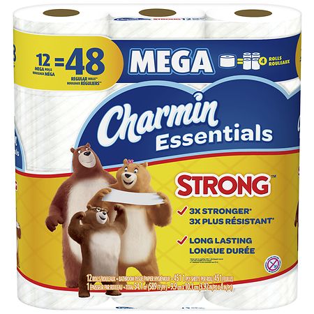 Charmin Essentials Strong Toilet Paper Mega Roll