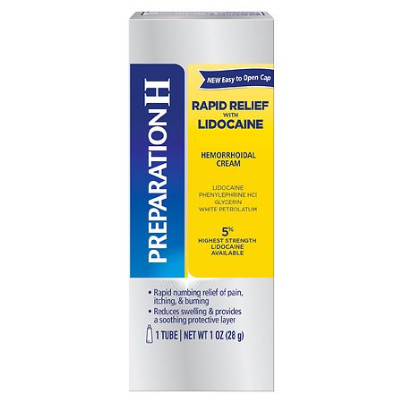 Preparation H Rapid Relief With Lidocaine Hemorrhoid Symptom Treatment Cream