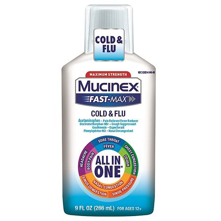 UPC 363824967424 product image for Mucinex Fast-Max Adult Liquid Cold & Flu - 9.0 fl oz | upcitemdb.com