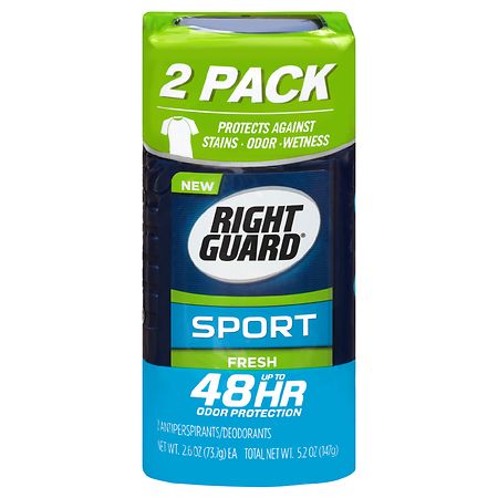 Right Guard Sport Antiperspirant Deodorant Invisible Solid Stick Fresh