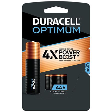 Duracell Optimum Alkaline Batteries Copper & Black, Copper & Black