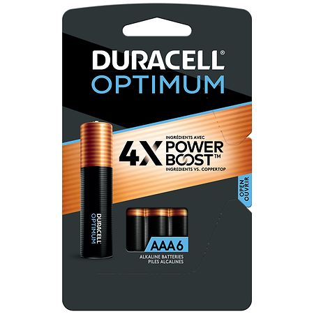 Duracell Optimum Alkaline Batteries Copper & Black