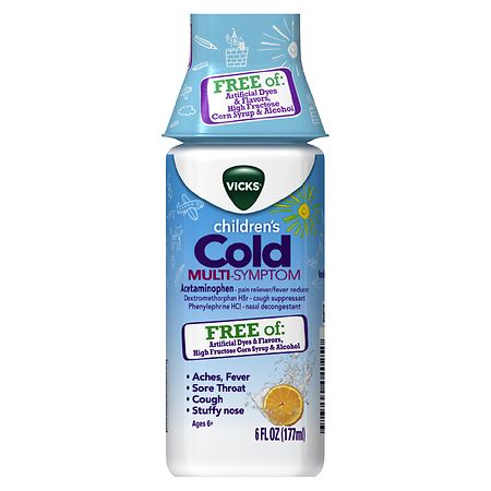 UPC 323900040250 product image for Vicks Children's Cold Multi-Symptom Relief from Cough, Sore Throat, Fever - 6.0  | upcitemdb.com