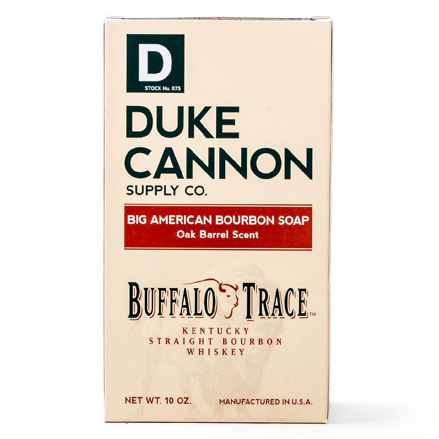 Duke Cannon Supply Co. Buffalo Trace Bourbon Soap, Big American, Oak Barrel Scent - 10 oz