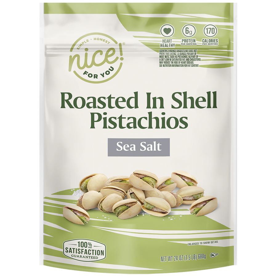 Nice! Roasted In Shell Pistachios Sea Salt Walgreens