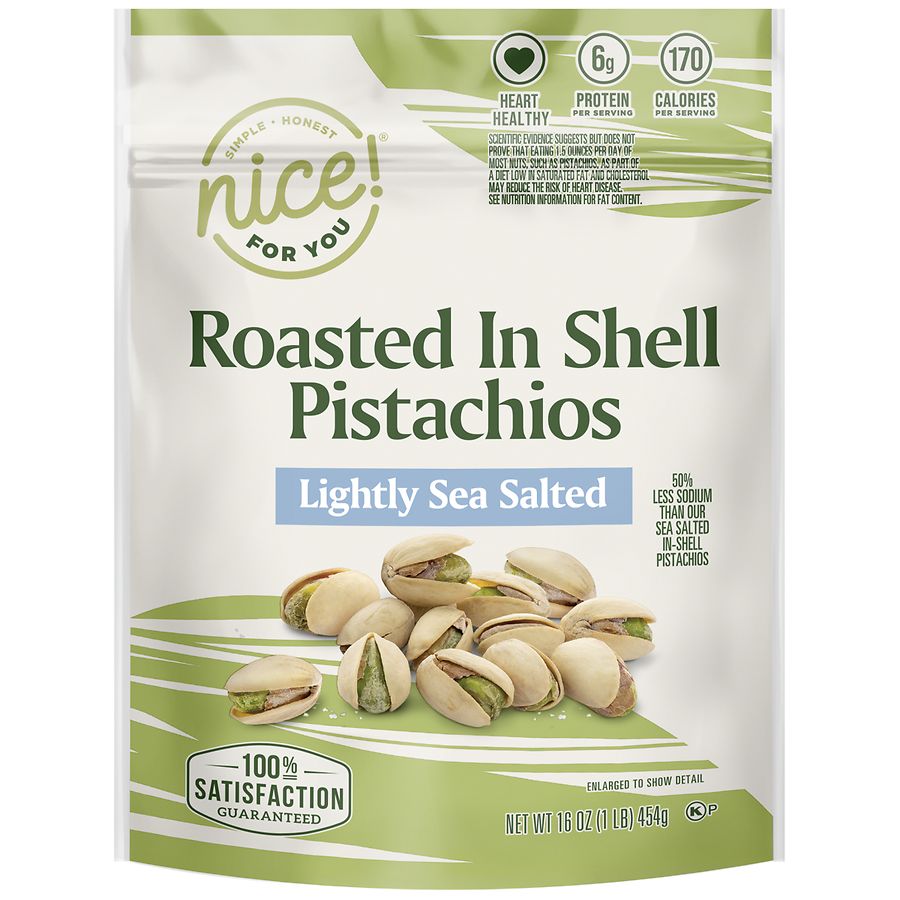 Nice! For You Roasted In-Shell Pistachios Lightly Sea Salted