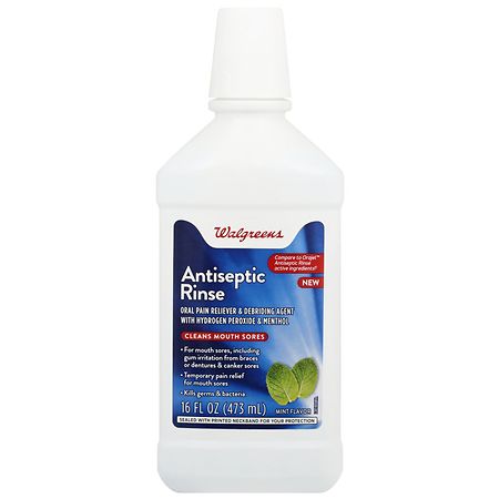 Walgreens Antiseptic Rinse Oral Pain Reliever & Debriding Agent