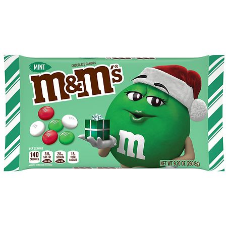 M&M's Holiday Chocolate Christmas Candy Mint