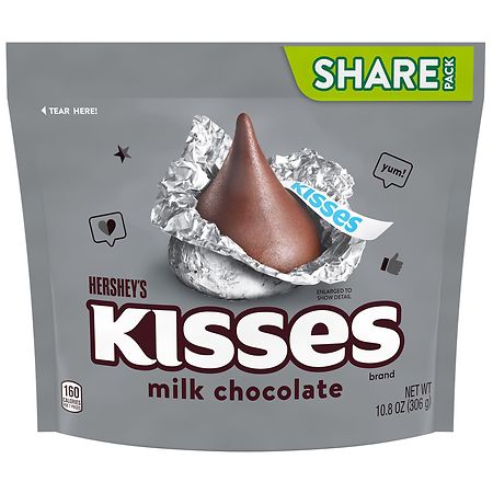 Kisses Candy, Share Pack Milk Chocolate