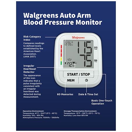 Automatic Forearm/Upper Arm Blood Pressure Monitor by HealthSmart