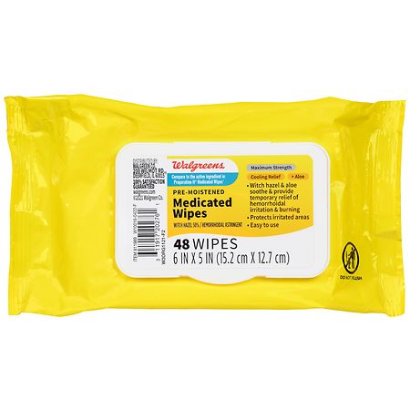Walgreens Pre-Moistened Medicated Wipes