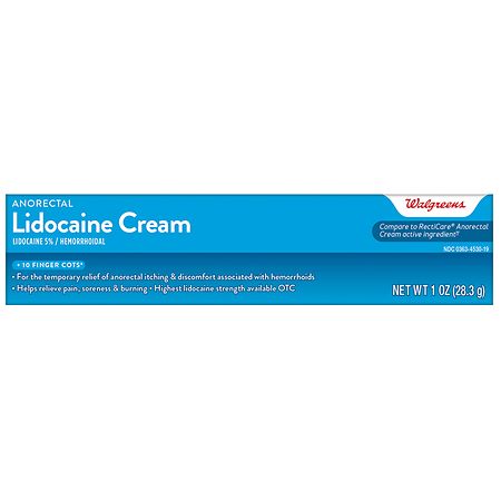Walgreens Anorectal Lidocaine Cream
