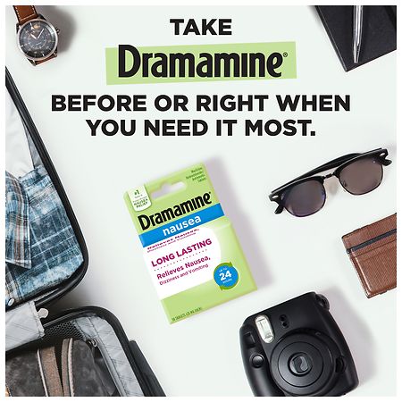 Dramamine Long Lasting Formula Nausea Relief Tablets