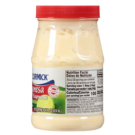 Mccormick Mayonnaise, with Lime Juice - 28 fl oz