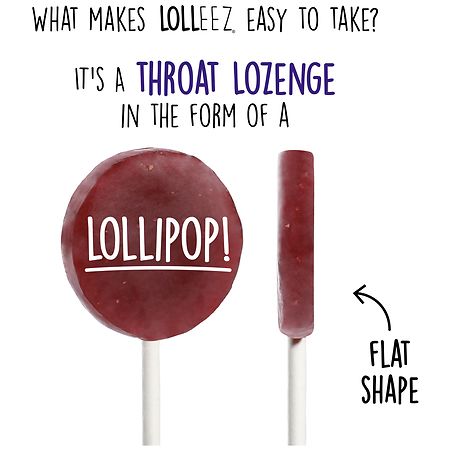 LOLLEEZ Organic Throat Soothing Pops For Kids