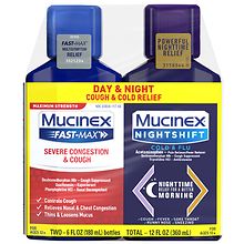 Mucinex Max Strength Severe Congestion & Cough & Nightshift Cold & Flu ...