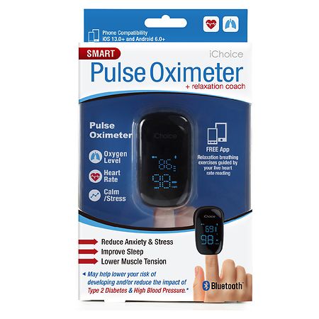 ICHOICE Smart Pulse Oximeter with Relaxation Coach