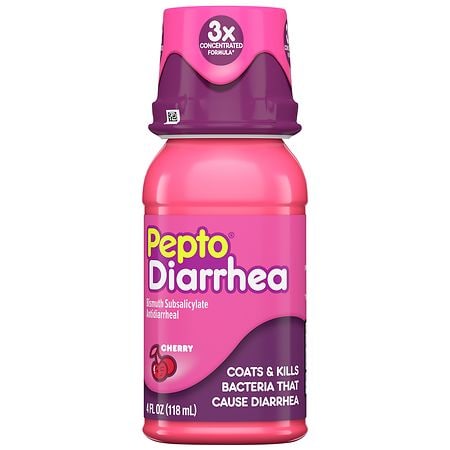 UPC 301490001660 product image for Pepto-Bismol Anti Diarrhea Medicine, Diarrhea Relief Cherry - 4.0 fl oz | upcitemdb.com