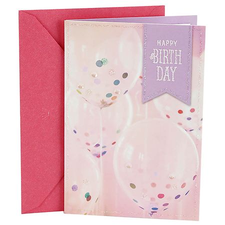 UPC 720473873627 product image for Hallmark Birthday Card (Confetti Balloons) - 1.0 ea | upcitemdb.com