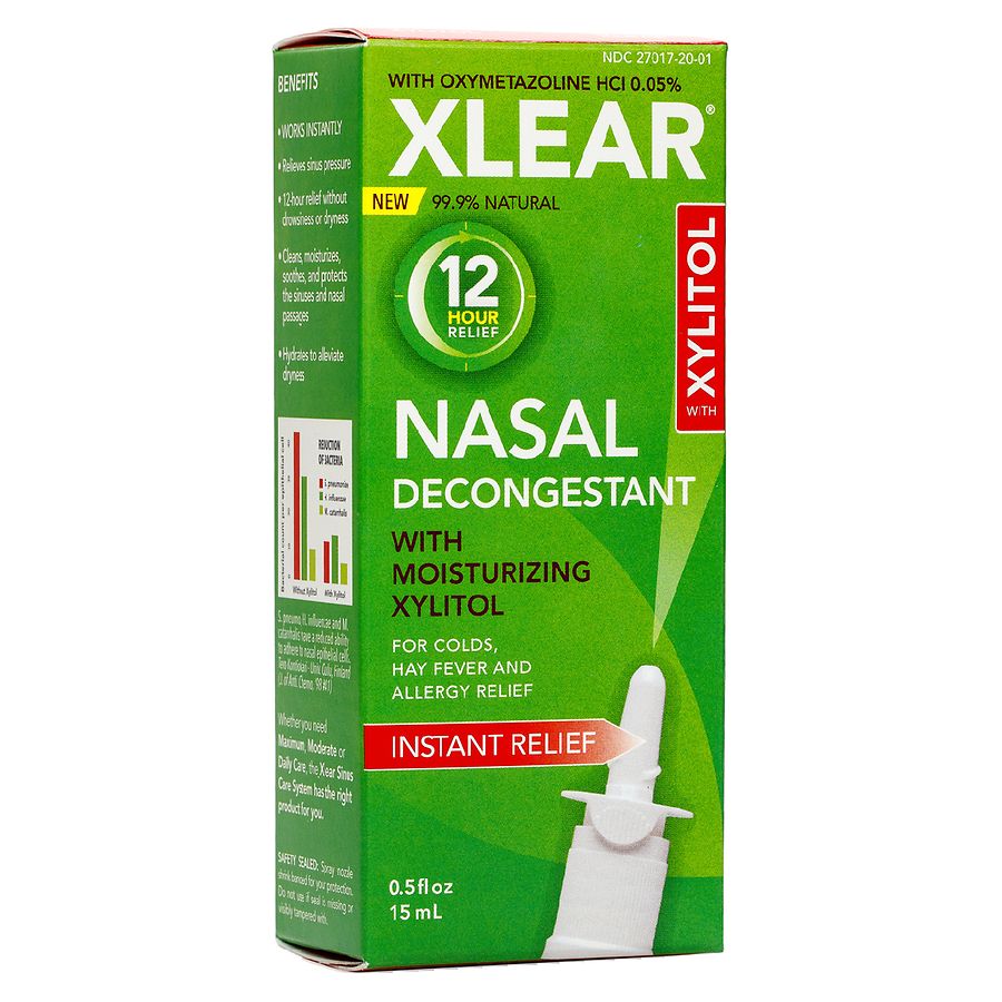 Xlear 12 Hour Decongestant Nasal Spray Walgreens