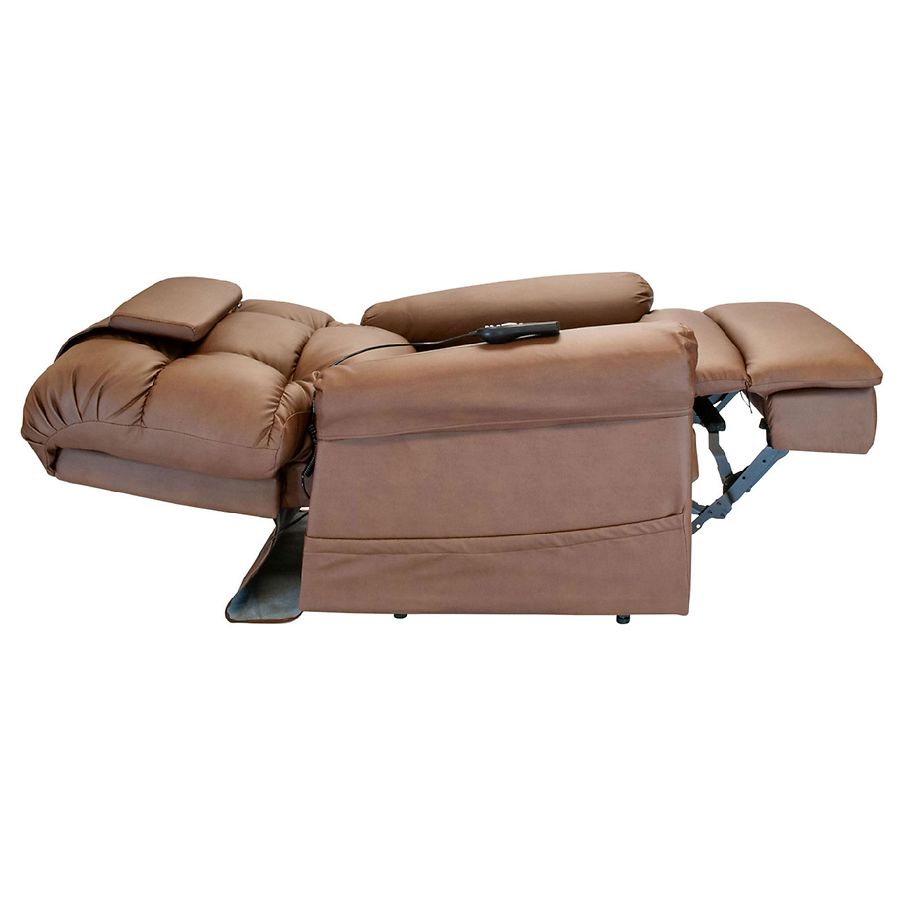 WiseLift Sleeper Lift Chair with Massage and Heat, Enduralux Leather