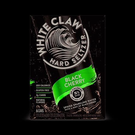 White Claw Hard Seltzer Black Cherry, 6 cans / 12 fl oz - Ralphs