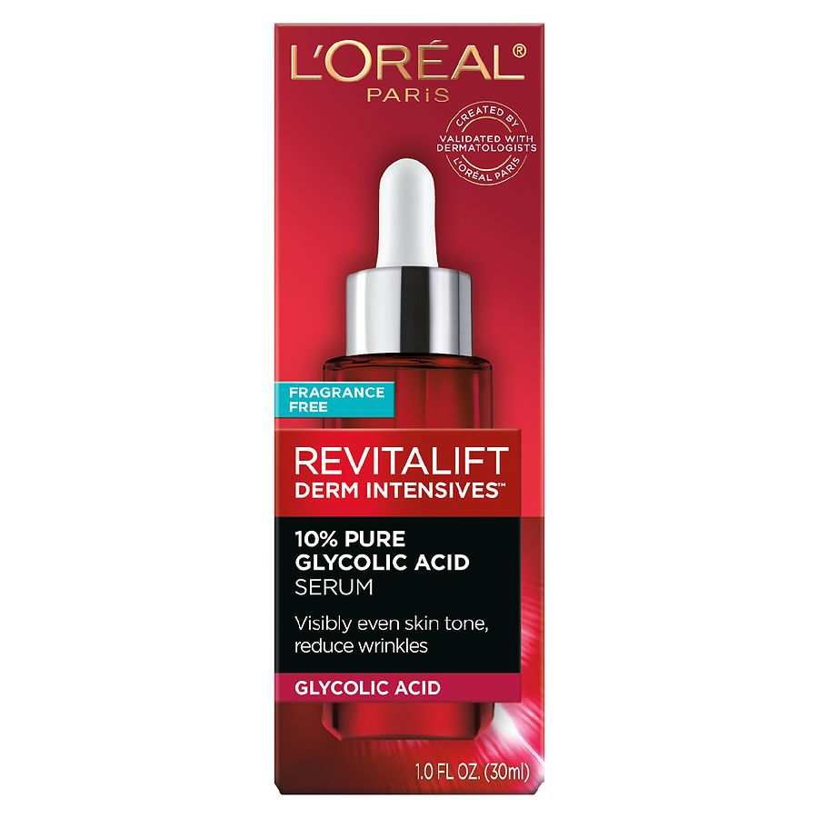 l oreal glutathione serum L'Oral Paris Glycolic Bright Dark Spot Brightening 15 ml a plant Derm Intensives 10% Pure Glycolic