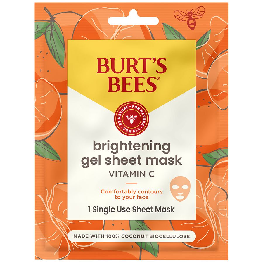 Burt's Bees Brightening Gel Sheet Mask With Vitamin C, 1.0 ea