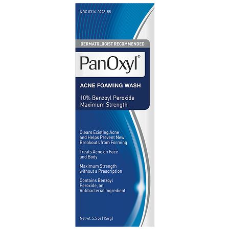 PanOxyl Foaming Acne Wash Maximum Strength 10% Benzoyl Peroxide