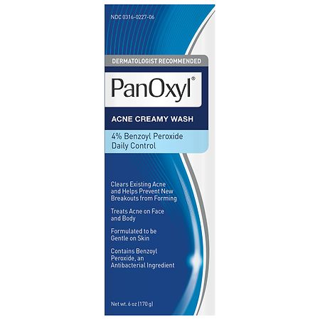 PanOxyl Creamy Acne Wash 4% Benzoyl Peroxide