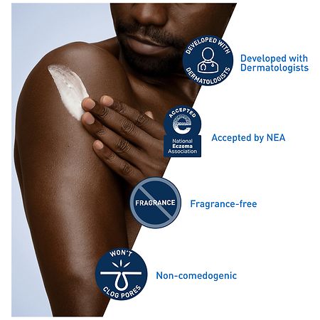 CeraVe Moisturizing Face and Body Lotion with Hyaluronic Acid for Normal to Dry Skin Unscented