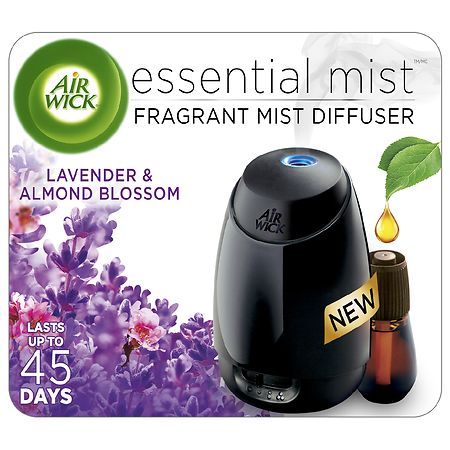 Air Wick Essential Mist - Essential Oil Diffuser Starter Kit Lavender & Almond Blossom