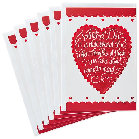 Hallmark Valentine's Day Cards Pack, Heart, S16