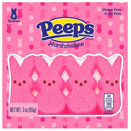 Peeps Bunnies 8 Count Pink